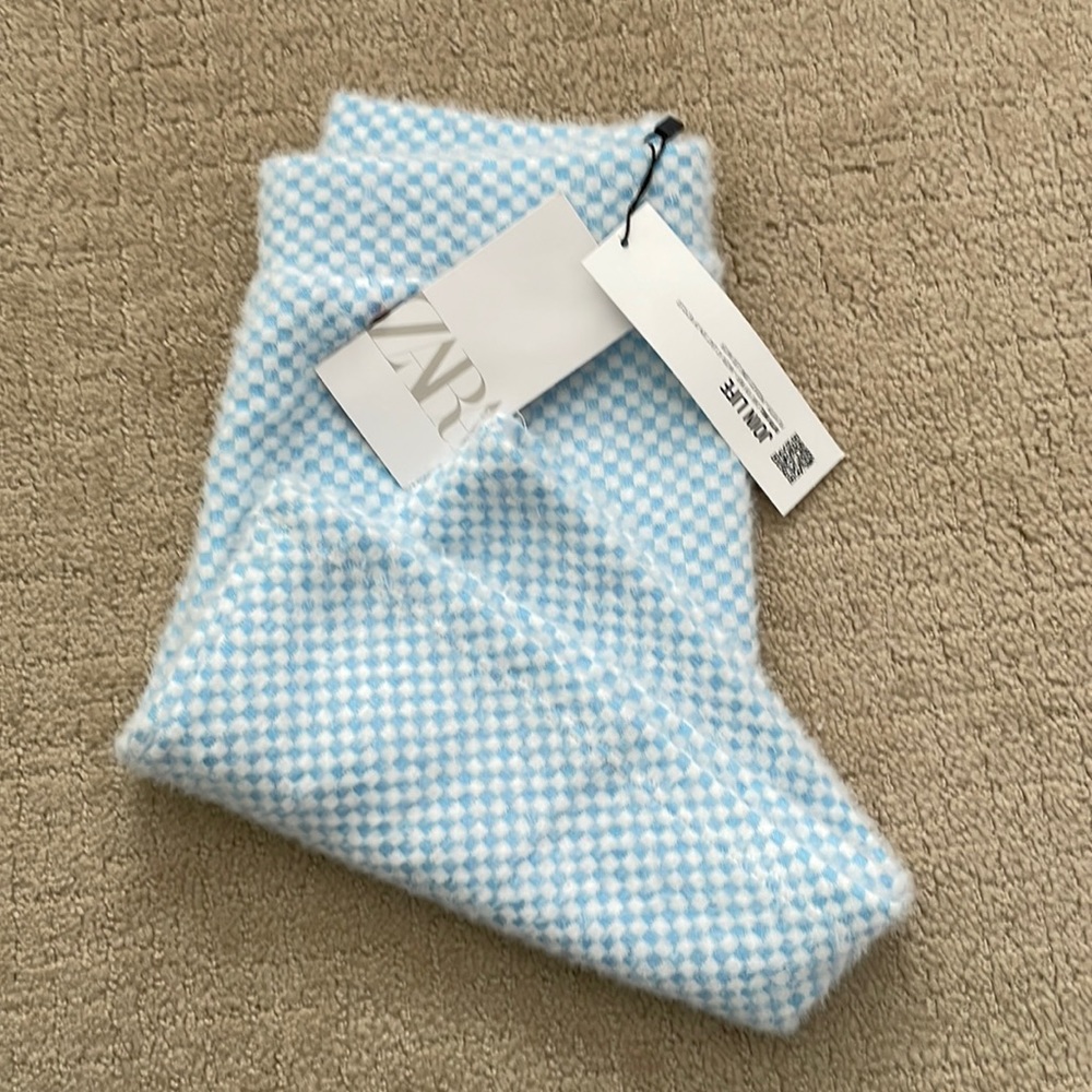 Zara check skirt